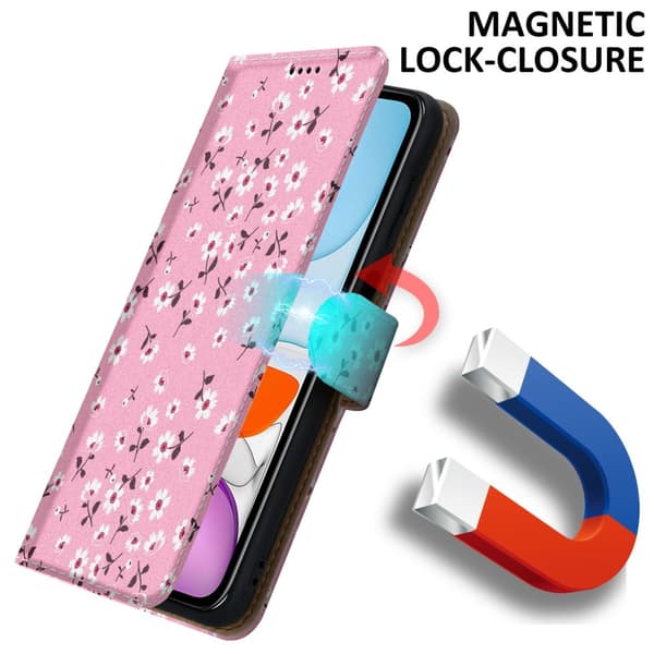 iPhone 11 Skal Plånboksfodral Mobilskydd Fodral Case med magnetisk stängning, ståfunktion och kortficka