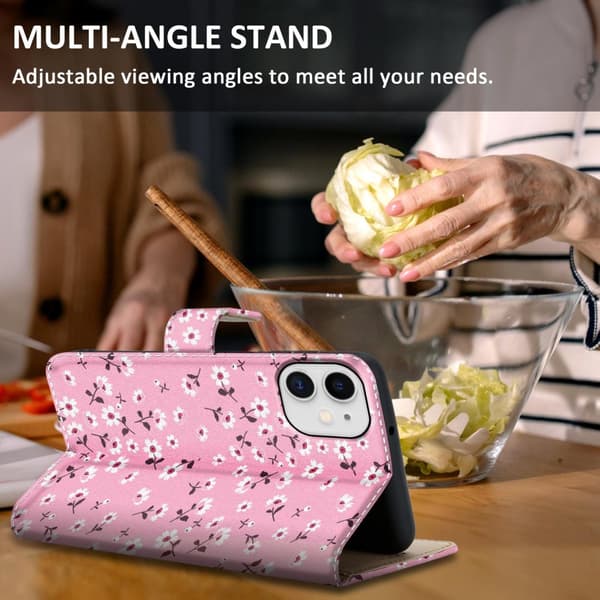 iPhone 11 Skal Plånboksfodral Mobilskydd Fodral Case med magnetisk stängning, ståfunktion och kortficka
