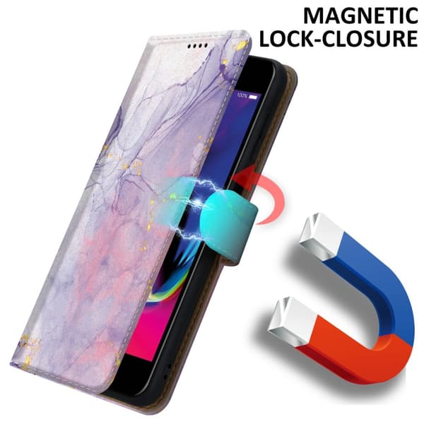 iPhone 7 PLUS / 7S PLUS / 8 PLUS Suojakotelo Lompakkokotelo Matkapuhelinkotelo Suojakuori jossa on magneettisuljenta, jalusta ja korttipaikka