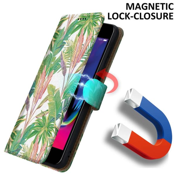 Lommebokdeksel til iPhone 7 PLUS / 7S PLUS / 8 PLUS Beskyttelsesetui med magnetisk lukking, stativfunksjon og kortspor