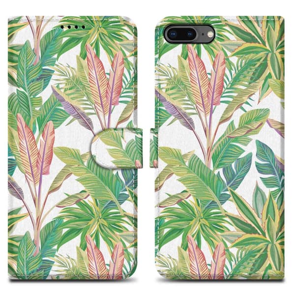 iPhone 7 PLUS / 7S PLUS / 8 PLUS Suojakotelo Lompakkokotelo Matkapuhelinkotelo Suojakuori jossa on magneettisuljenta, jalusta ja korttipaikka