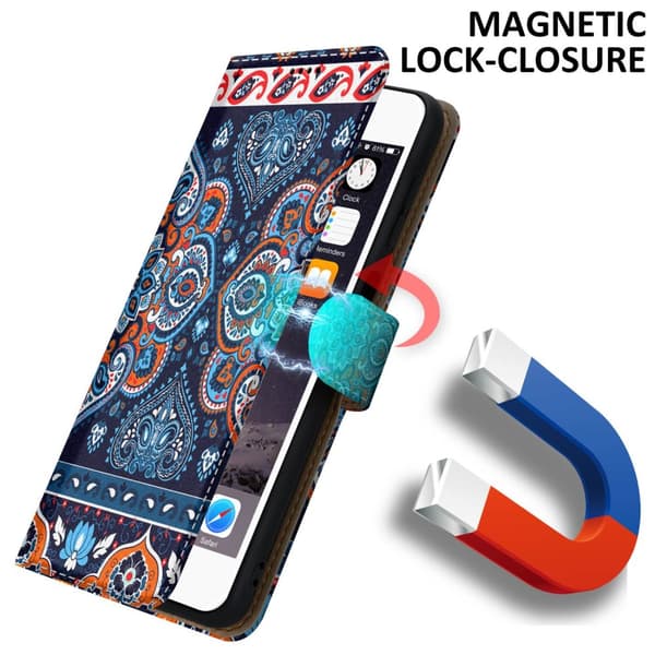 iPhone 6 / 6S Skal Plånboksfodral Mobilskydd Fodral Case med magnetisk stängning, ståfunktion och kortficka