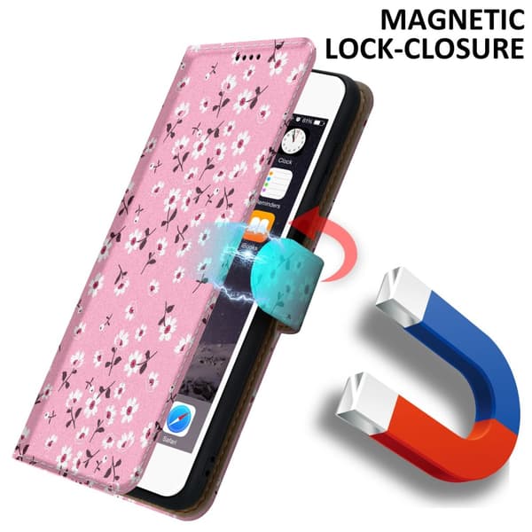 iPhone 6 / 6S Suojakotelo Lompakkokotelo Matkapuhelinkotelo Suojakuori jossa on magneettisuljenta, jalusta ja korttipaikka