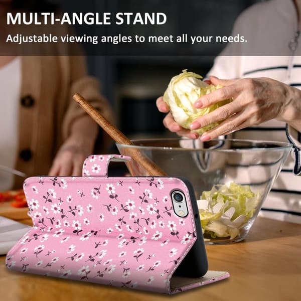 iPhone 6 / 6S Skal Plånboksfodral Mobilskydd Fodral Case med magnetisk stängning, ståfunktion och kortficka