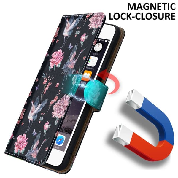 iPhone 6 / 6S Skal Plånboksfodral Mobilskydd Fodral Case med magnetisk stängning, ståfunktion och kortficka