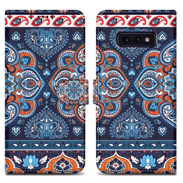 Lommebokdeksel til Samsung Galaxy S10e Beskyttelsesetui med magnetisk lukking, stativfunksjon og kortspor