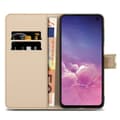 Miniatyrbilde 4 av 7: Lommebokdeksel til Samsung Galaxy S10e Beskyttelsesetui med magnetisk lukking, stativfunksjon og kortspor
