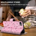 Miniatyrbilde 6 av 8: Lommebokdeksel til iPhone 7 / 7S / 8 / SE 2020 Beskyttelsesetui med magnetisk lukking, stativfunksjon og kortspor