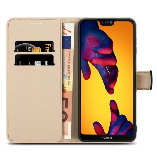 Huawei P20 LITE 2018 / NOVA 3E Skal Plånboksfodral Mobilskydd Fodral Case med magnetisk stängning, ståfunktion och kortficka
