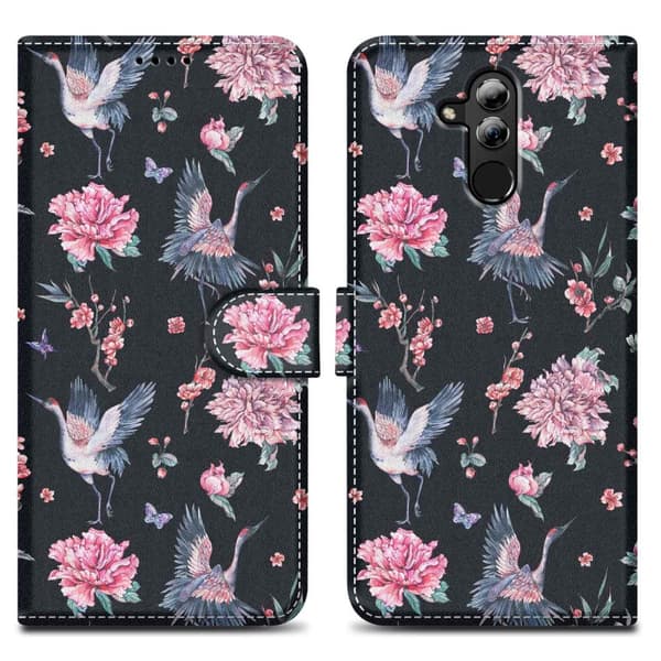 Huawei MATE 20 LITE Skal Plånboksfodral Mobilskydd Fodral Case med magnetisk stängning, ståfunktion och kortficka