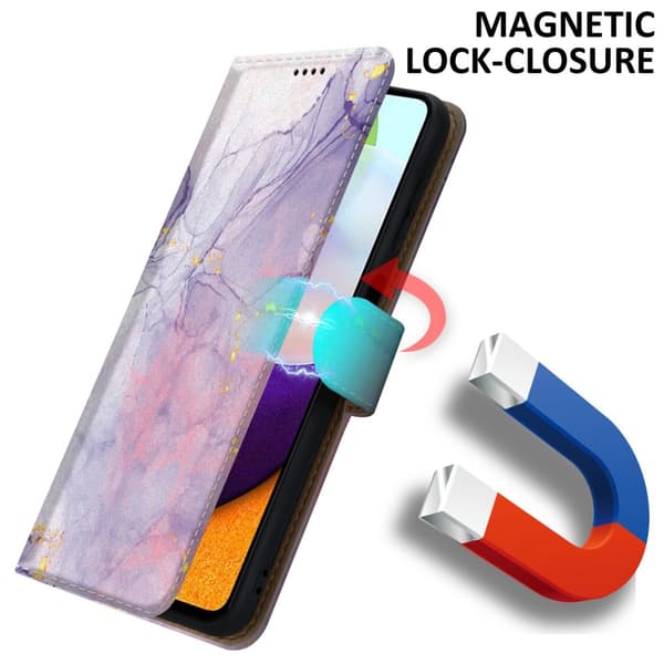 Samsung Galaxy A52 (4G / 5G) / A52s Skal Plånboksfodral Mobilskydd Fodral Case med magnetisk stängning, ståfunktion och kortficka