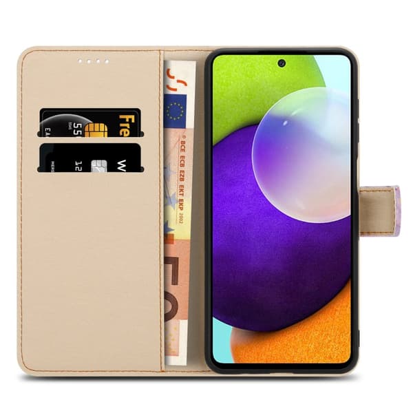 Samsung Galaxy A52 (4G / 5G) / A52s Skal Plånboksfodral Mobilskydd Fodral Case med magnetisk stängning, ståfunktion och kortficka