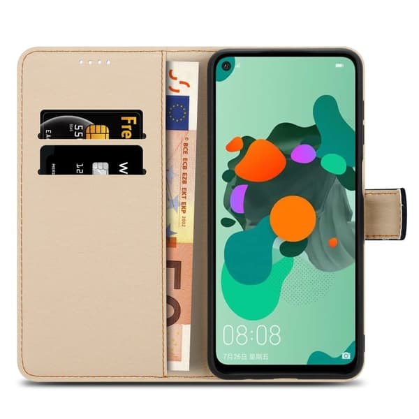 Huawei MATE 30 LITE Suojakotelo Lompakkokotelo Matkapuhelinkotelo Suojakuori jossa on magneettisuljenta, jalusta ja korttipaikka