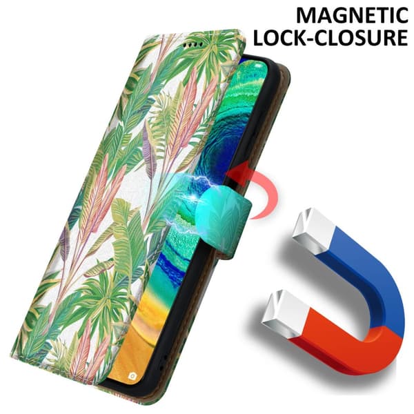 Huawei MATE 30 Suojakotelo Lompakkokotelo Matkapuhelinkotelo Suojakuori jossa on magneettisuljenta, jalusta ja korttipaikka