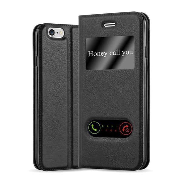 Apple iPhone 6 PLUS / 6S PLUS Skal Plånboksfodral Fodral Case med magnetisk stängning, ståfunktion och 2 visningsfönster