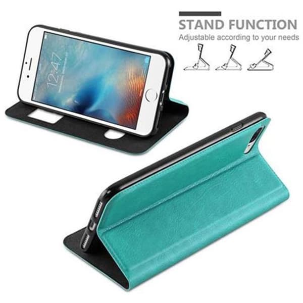 Apple iPhone 7 PLUS / 7S PLUS / 8 PLUS Skal Plånboksfodral Fodral Case med magnetisk stängning, ståfunktion och 2 visningsfönster