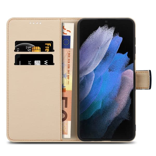 Samsung Galaxy S21 ULTRA Skal Plånboksfodral Mobilskydd Fodral Case med magnetisk stängning, ståfunktion och kortficka