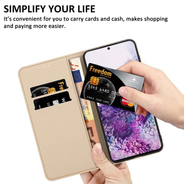 Samsung Galaxy S20 PLUS Suojakotelo Lompakkokotelo Matkapuhelinkotelo Suojakuori jossa on magneettisuljenta, jalusta ja korttipaikka