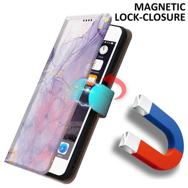 Lommebokdeksel til iPhone 6 PLUS / 6S PLUS Beskyttelsesetui med magnetisk lukking, stativfunksjon og kortspor