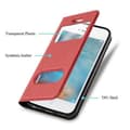 Miniatyrbild 4 av 7: Apple iPhone 5 / 5S / SE 2016 Skal Plånboksfodral Fodral Case med magnetisk stängning, ståfunktion och 2 visningsfönster