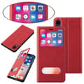 Miniatyrbild 5 av 8: Apple iPhone XR Skal Plånboksfodral Fodral Case med magnetisk stängning, ståfunktion och 2 visningsfönster