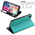 Miniatyrbild 3 av 8: Apple iPhone XR Skal Plånboksfodral Fodral Case med magnetisk stängning, ståfunktion och 2 visningsfönster