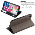Miniatyrbild 3 av 8: Apple iPhone XR Skal Plånboksfodral Fodral Case med magnetisk stängning, ståfunktion och 2 visningsfönster