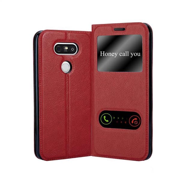 Pungetui LG G5 Cover Case () SAFFRON RØD