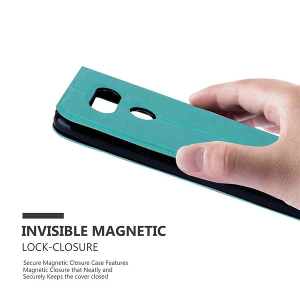 Deksel til LG G5 Lommebokdeksel med magnetisk lukking, stativfunksjon og 2 visningsvinduer