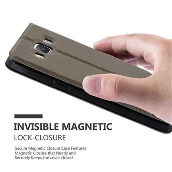 Deksel til Samsung Galaxy A5 2015 Lommebokdeksel med magnetisk lukking, stativfunksjon og 2 visningsvinduer