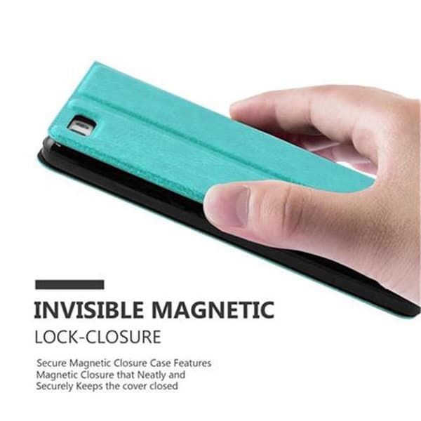 Huawei P8 LITE 2015 Skal Plånboksfodral Fodral Case med magnetisk stängning, ståfunktion och 2 visningsfönster