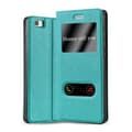 Miniatyrbild 1 av 7: Huawei P8 LITE 2015 Skal Plånboksfodral Fodral Case med magnetisk stängning, ståfunktion och 2 visningsfönster
