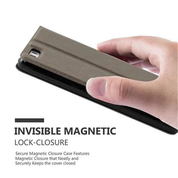 Huawei P8 LITE 2015 Skal Plånboksfodral Fodral Case med magnetisk stängning, ståfunktion och 2 visningsfönster