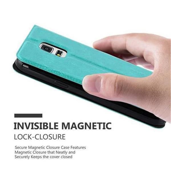 Samsung Galaxy S5 / S5 NEO Skal Plånboksfodral Fodral Case med magnetisk stängning, ståfunktion och 2 visningsfönster