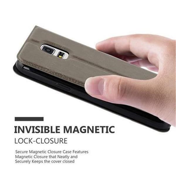 Samsung Galaxy S5 / S5 NEO Skal Plånboksfodral Fodral Case med magnetisk stängning, ståfunktion och 2 visningsfönster