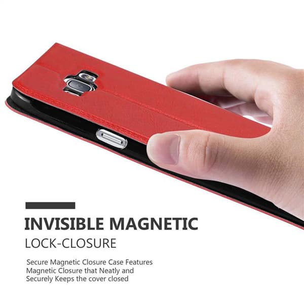 Samsung Galaxy A8 2015 Skal Plånboksfodral Fodral Case med magnetisk stängning, ståfunktion och 2 visningsfönster