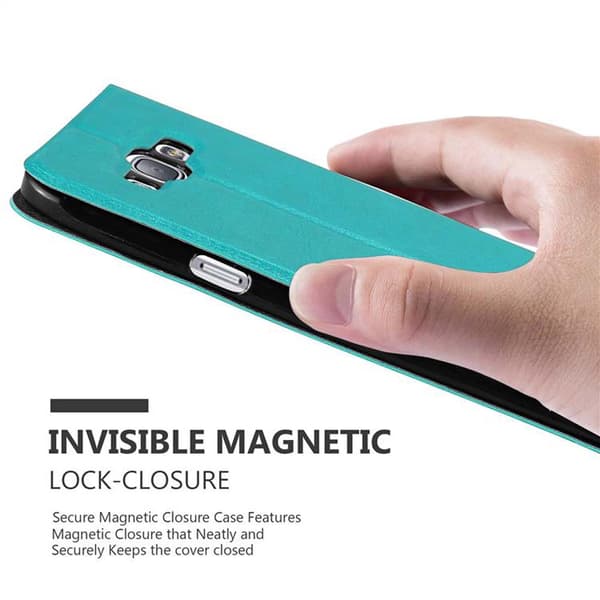 Samsung Galaxy A8 2015 Skal Plånboksfodral Fodral Case med magnetisk stängning, ståfunktion och 2 visningsfönster