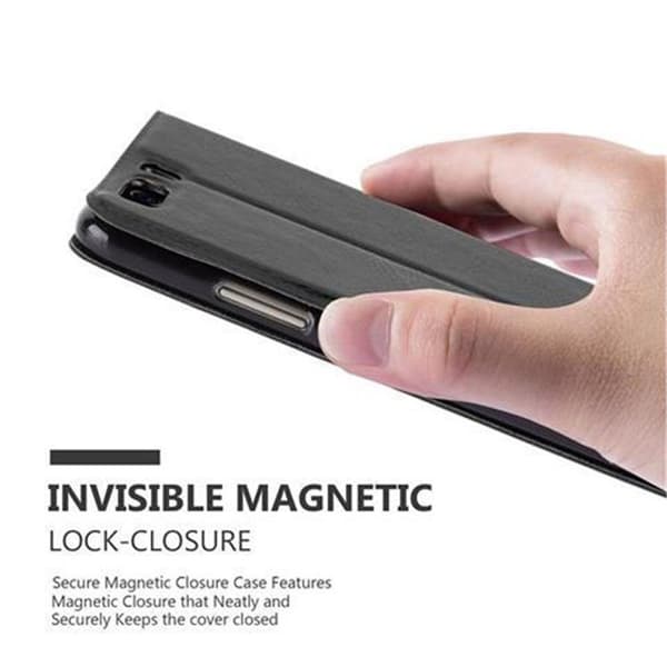 Huawei P10 Skal Plånboksfodral Fodral Case med magnetisk stängning, ståfunktion och 2 visningsfönster