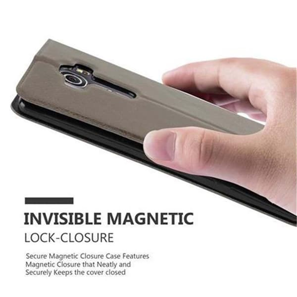 Deksel til LG G4 / G4 PLUS Lommebokdeksel med magnetisk lukking, stativfunksjon og 2 visningsvinduer
