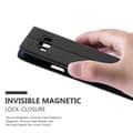 Pikkukuva 6 / 8: Samsung Galaxy A7 2015 Suojakotelo Suojakuori Lompakkokotelo Matkapuhelinkotelo jossa on magneettisuljenta, jalusta-toiminto ja 2 katseluikkunaa