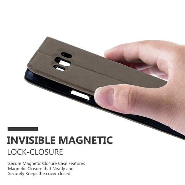 Samsung Galaxy A7 2015 Suojakotelo Suojakuori Lompakkokotelo Matkapuhelinkotelo jossa on magneettisuljenta, jalusta-toiminto ja 2 katseluikkunaa