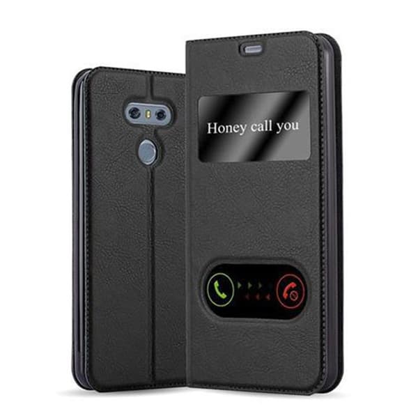 Deksel til LG G6 Lommebokdeksel med magnetisk lukking, stativfunksjon og 2 visningsvinduer