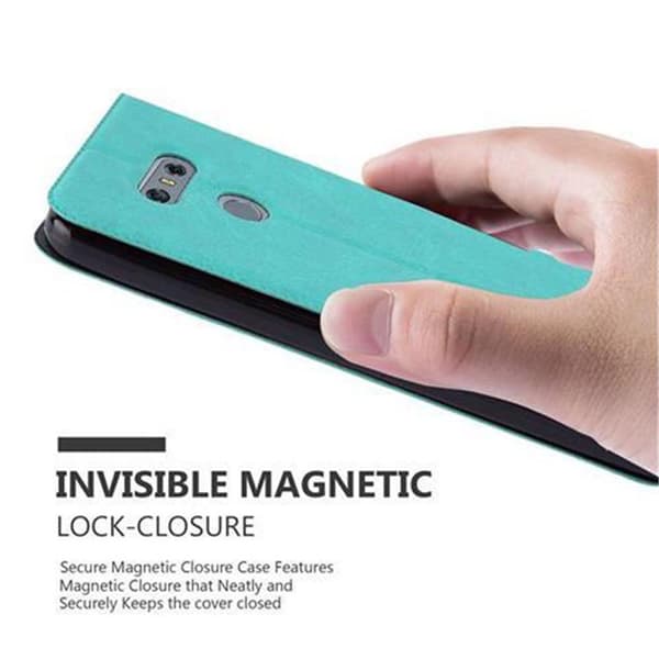 Deksel til LG G6 Lommebokdeksel med magnetisk lukking, stativfunksjon og 2 visningsvinduer