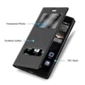 Pikkukuva 3 / 7: Huawei P8 Suojakotelo Suojakuori Lompakkokotelo Matkapuhelinkotelo jossa on magneettisuljenta, jalusta-toiminto ja 2 katseluikkunaa