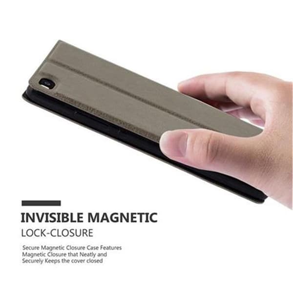 Huawei P8 Suojakotelo Suojakuori Lompakkokotelo Matkapuhelinkotelo jossa on magneettisuljenta, jalusta-toiminto ja 2 katseluikkunaa