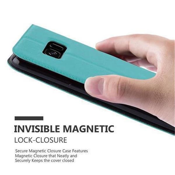 Samsung Galaxy S8 Skal Plånboksfodral Fodral Case med magnetisk stängning, ståfunktion och 2 visningsfönster