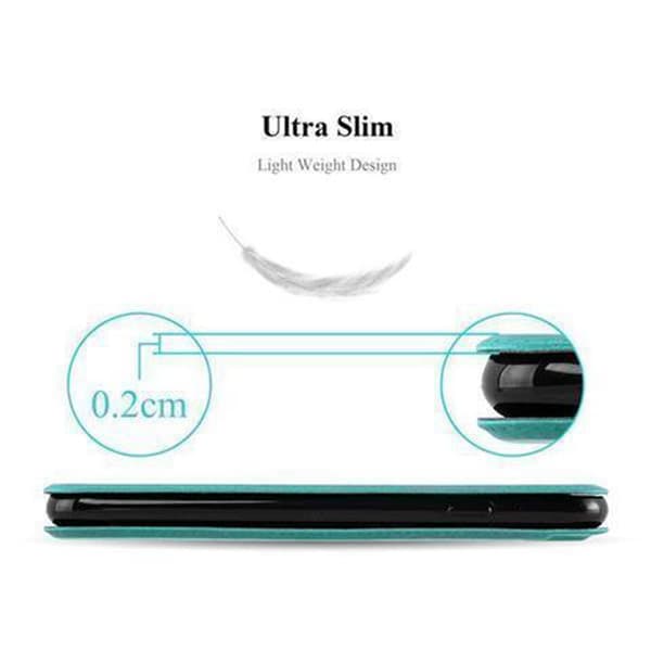 Samsung Galaxy S6 Skal Plånboksfodral Fodral Case med magnetisk stängning, ståfunktion och 2 visningsfönster