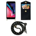 Miniatyrbild 7 av 8: Mobiltelefonkedja för iPhone 7 PLUS / 7S PLUS / 8 PLUS Skal Fodral Case Cover Skyddande silikonhölje Fodral med guldringar, rem för sladd och