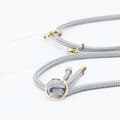 Pikkukuva 3 / 8: iPhone 11 PRO Suojakuori ketju Silikoni suojakotelo Gold Rings johto hihna ja irrotettava asia