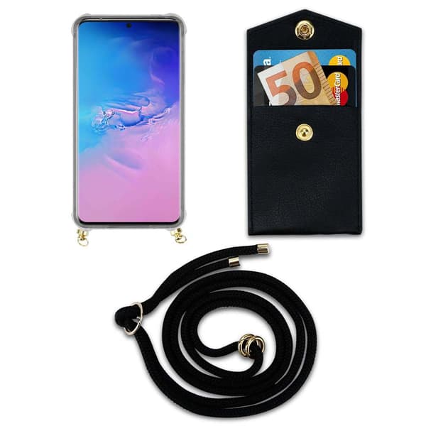Samsung Galaxy S20 ULTRA Suojakuori ketju Silikoni suojakotelo Gold Rings johto hihna ja irrotettava asia